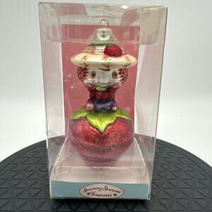 Vintage 2005 Strawberry Shortcake Fraisinette Glass Ornament Collectible